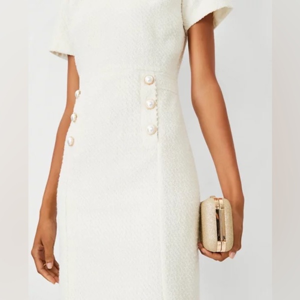 Pearl Tweed Sheath Dress